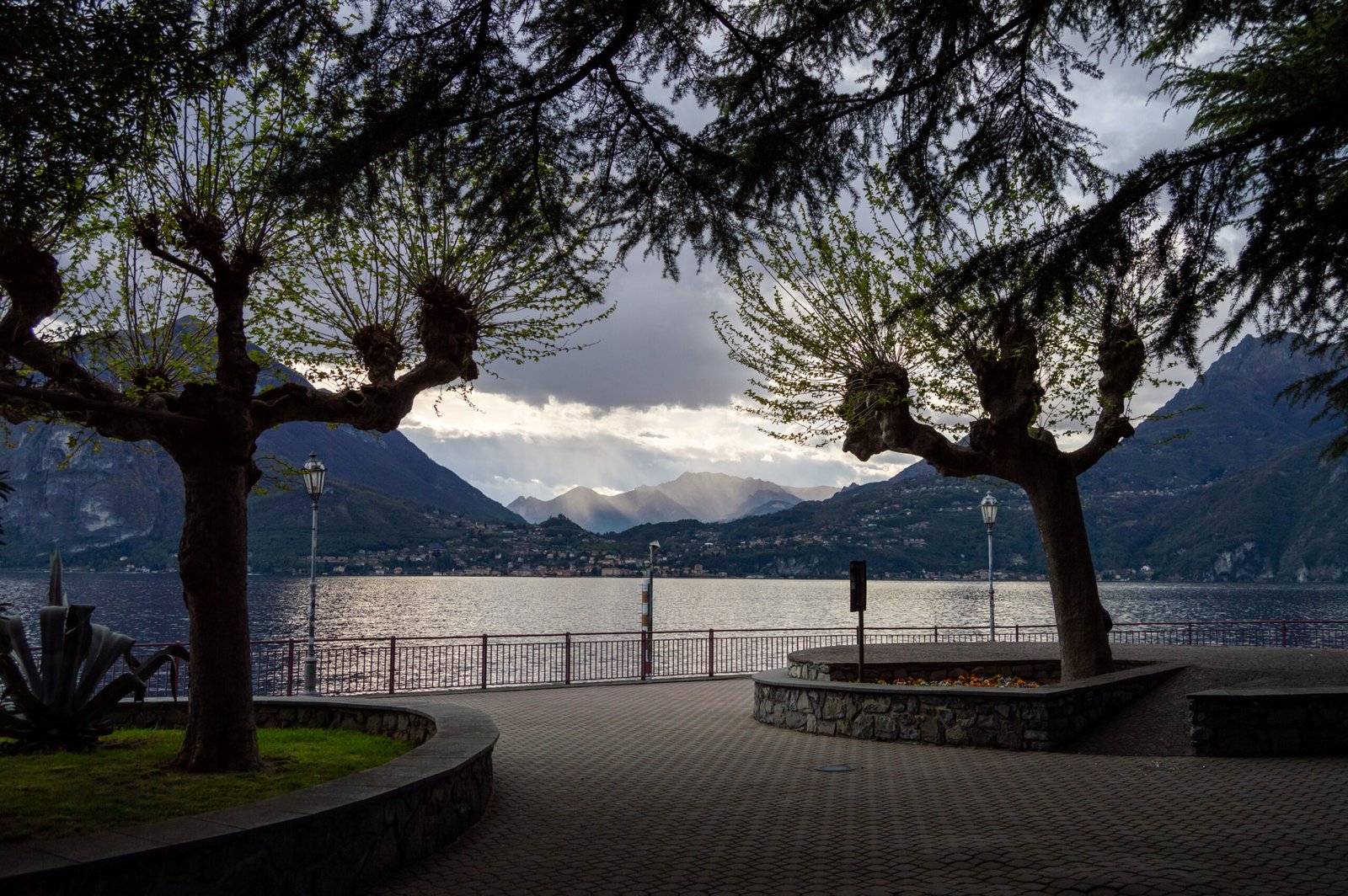 Como Lake shore in Italy